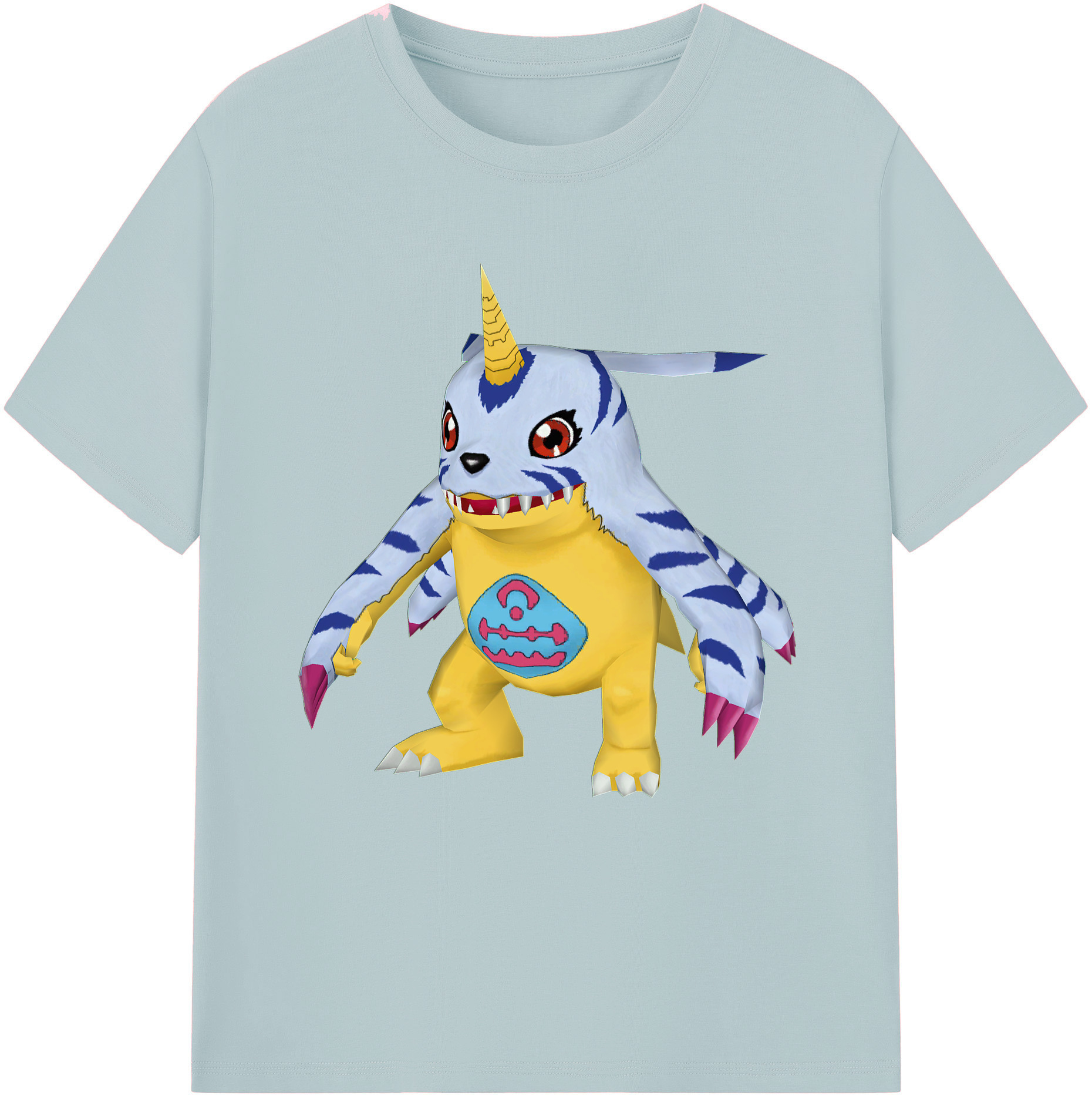 （画像用） Digimon デジタルモンスター/デジモン 綿100％半袖Tシャツ（フロントプリント）